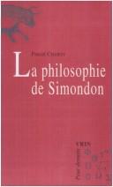 Cover of: La philosophie de Simondon