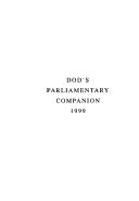 Cover of: Dod's parliamentary companion 1999 by 