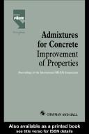 Cover of: Admixtures for concrete | 