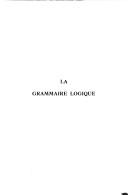 Cover of: grammaire logique