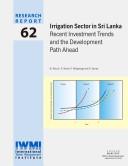 Cover of: Irrigation sector in Sri Lanka | 