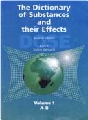 Cover of: The Dictionary of substances and their effects
