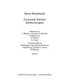 Cover of: Dokumente. by Moses Mendelssohn