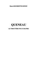 Cover of: Queneau: Le trouvère polygraphe