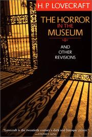 Cover of: The Horror in the Museum and Other Revisions
