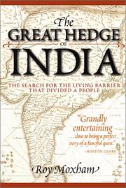 Cover of: The Great Hedge of India by Roy Moxham