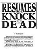 Cover of: Resumes that knock 'em dead
