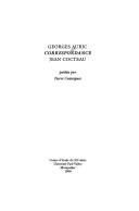 Cover of: Georges Auric: correspondance : Jean Cocteau