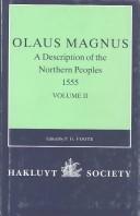 Cover of: Olaus Magnus, a Description of the Northern Peoples, 1555, Volume III (Hakluyt Society, Second Series, 188) by P. G. Foote