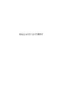 Cover of: Hallaj et le Christ