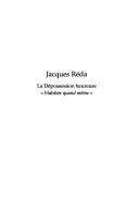 Cover of: Jacques Reda: la depossession heureuse, habiter quand meme