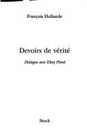 Cover of: Devoirs de vérité