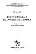 Cover of: Eugenio Montale: le laurier e il girasole