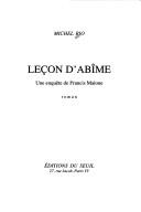 Cover of: Leçon d'abîme by Michel Rio