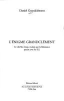 L' énigme Grandclément by Daniel Grandclément