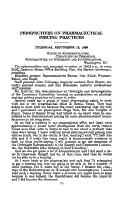 Cover of: Perspectives on pharmaceutical pricing practices: hearing before the Subcommittee on Oversight and Investigations of the Committee on Commerce, House of Representatives, One Hundred Fourth Congress, second session, September 19, 1996.