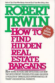 Cover of: How to Find Hidden Real Estate Bargains