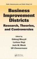 Cover of: Business Improvement Districts by Goktug Morcol, Lorlene Hoyt, Jack W. Meek, Ulf Zimmermann, Goktug Morcol, Lorlene Hoyt, Jack W. Meek, Ulf Zimmermann