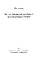 Cover of: Herd der Feindschaft gegen Russland": Galizien als Krisenherd in den Beziehungen der Donaumonarchie mit Russland (1907-1914)