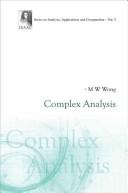 Cover of: Complex analysis by Man Wah Wong