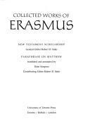 Cover of: Paraphrase on Matthew by Desiderius Erasmus