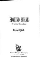 Edmund Burke by Russell Kirk