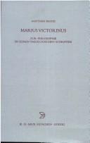Cover of: Marius Victorinus: zur Philosophie in seinen theologischen Schriften