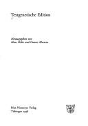 Cover of: Textgenetische Edition