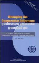 Cover of: Managing the cooperative difference | Peter Davis