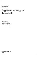 Cover of: Diderot, Supplément au voyage de Bougainville