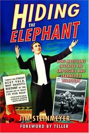 Cover of: Hiding the Elephant by Jim Steinmeyer