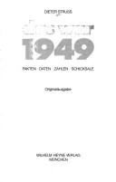 Cover of: Das war 1949: Fakten, Daten, Zahlen, Schicksale