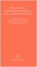 Cover of Was bleibt von marxistischen Perspektiven in der Geschichtsforschung