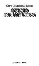 Cover of: Oficio de intruso