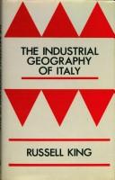 Cover of: The industrial geography of Italy