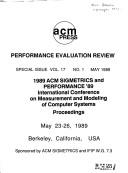 Cover of: Proceedings of the 1989 ACM SIGMETRICS Conference on Measurement and Modeling of Computer Systems by Conference on Measurement and Modeling of Computer Systems (1989 Berkeley, Calif.), Conference on Measurement and Modeling of Computer Systems (1989 Berkeley, Calif.)