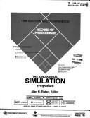 Cover of: Record of proceedings | Simulation Symposium (22nd 1989 Tampa, Fla.)