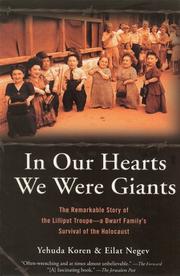 Cover of: In Our Hearts We Were Giants by Yehuda Koren, Eilat Negev