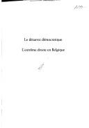 Cover of: Le désarroi démocratique by sous la direction de Hugues Le Paige.