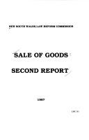 Cover of: Sale of goods by New South Wales. Law Reform Commission.