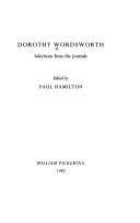 Cover of: Selections from the journals of Dorothy Wordsworth