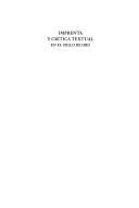Cover of: Imprenta y crítica textual en el Siglo de Oro