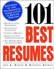 Cover of: 101 best resumes