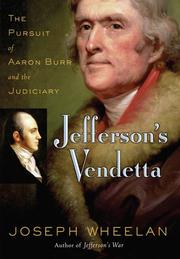 Cover of: Jefferson's Vendetta: The Pursuit of Aaron Burr and the Judiciary