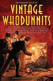 Cover of: The Mammoth Book of Vintage Whodunnits