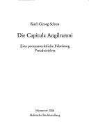 Cover of: Die Capitula Angilramni: eine prozessrechtliche Falschung Pseudoisidors