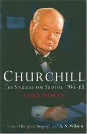 Cover of: Churchill: The Struggle for Survival 1945-60