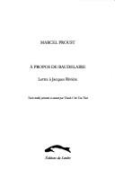 A propos de Baudelaire by Marcel Proust