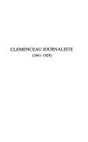 Cover of: Clemenceau journaliste by Gérard Minart