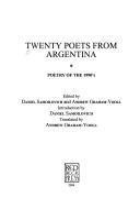 Cover of: Twenty poets from Argentina: poetry of the 1990's
